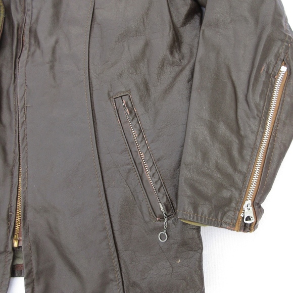 Vintage 1960's 1970's Cafe Racer Leather Jacket - Picture 8 of 8